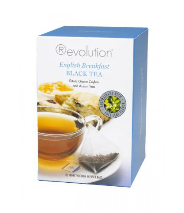 Pack of 6 - Revolution English Breakfast Black Tea 20 Count